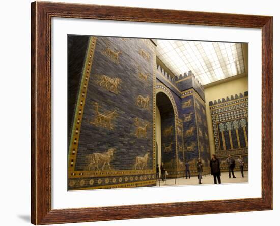 Ishtar Gate From Babylon at Berlin Pergamon Museum, Berlin, Germany, Europe-null-Framed Photographic Print