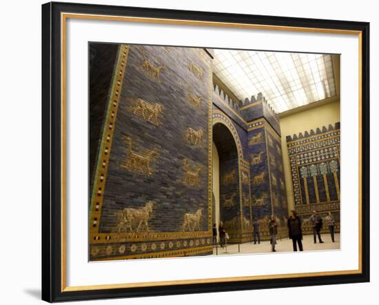 Ishtar Gate From Babylon at Berlin Pergamon Museum, Berlin, Germany, Europe-null-Framed Photographic Print