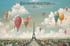Ballooning over London-Isiah and Benjamin Lane-Art Print