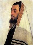 Portrait of a Rabbi before Torah Curtain-Isidor Kaufmann-Art Print