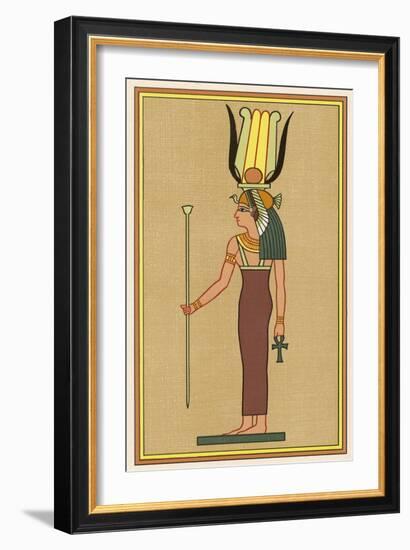 Isis as Isis-Sept One of Her Many Forms-E.a. Wallis Budge-Framed Art Print
