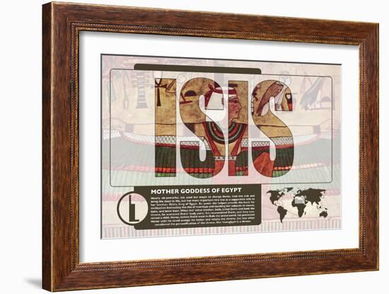 Isis World Mythology Poster-Christopher Rice-Framed Art Print