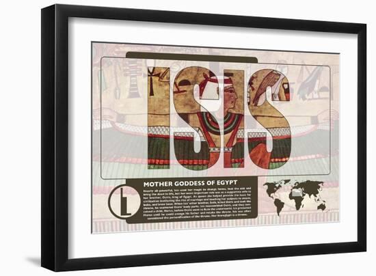 Isis World Mythology Poster-Christopher Rice-Framed Art Print