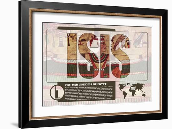 Isis World Mythology Poster-Christopher Rice-Framed Art Print