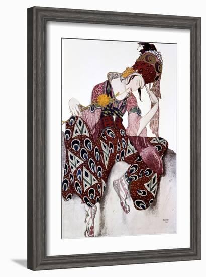 Iskander, Costume Design for the Ballet La Peri, C1913-Leon Bakst-Framed Giclee Print