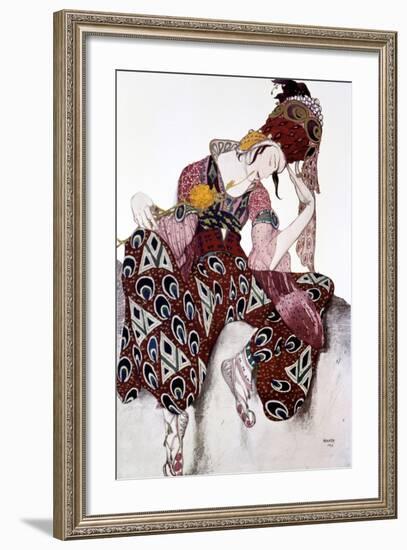 Iskander, Costume Design for the Ballet La Peri, C1913-Leon Bakst-Framed Giclee Print