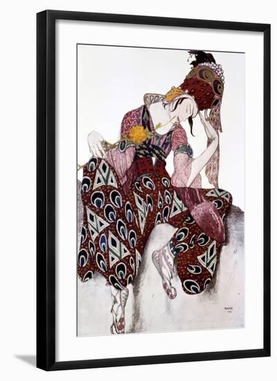 Iskander, Costume Design for the Ballet La Peri, C1913-Leon Bakst-Framed Giclee Print