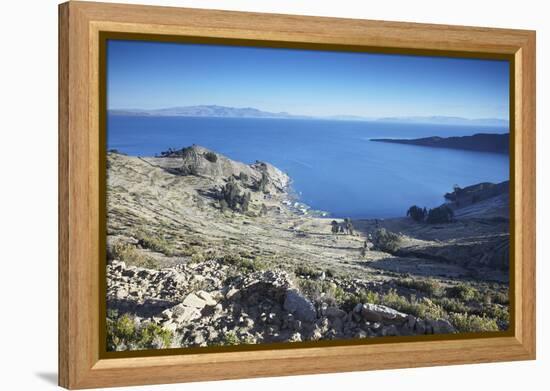 Isla del Sol (Island of the Sun), Lake Titicaca, Bolivia, South America-Ian Trower-Framed Premier Image Canvas