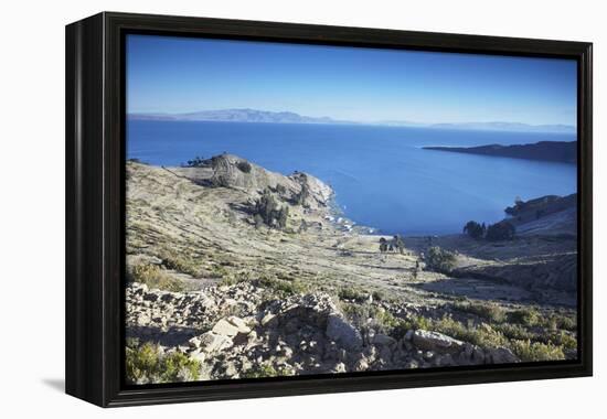 Isla del Sol (Island of the Sun), Lake Titicaca, Bolivia, South America-Ian Trower-Framed Premier Image Canvas