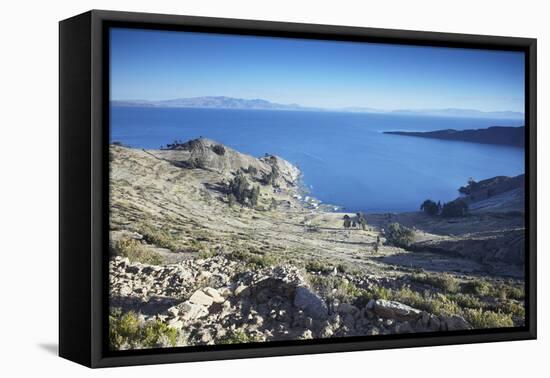 Isla del Sol (Island of the Sun), Lake Titicaca, Bolivia, South America-Ian Trower-Framed Premier Image Canvas