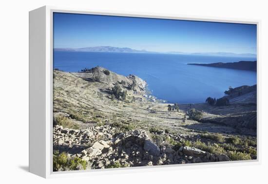 Isla del Sol (Island of the Sun), Lake Titicaca, Bolivia, South America-Ian Trower-Framed Premier Image Canvas