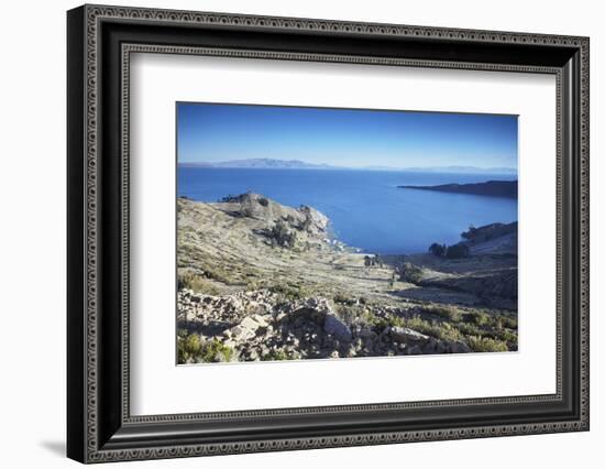 Isla del Sol (Island of the Sun), Lake Titicaca, Bolivia, South America-Ian Trower-Framed Photographic Print