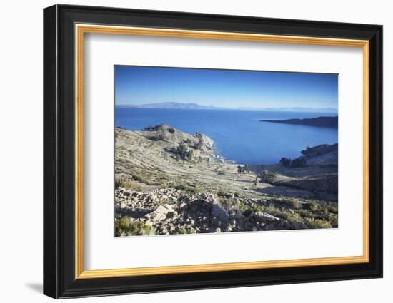 Isla del Sol (Island of the Sun), Lake Titicaca, Bolivia, South America-Ian Trower-Framed Photographic Print