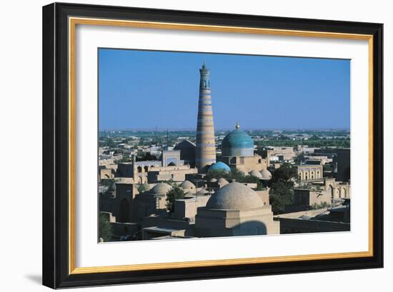 Islam Khodja Minaret, 1910, Khiva, Uzbekistan-null-Framed Photographic Print