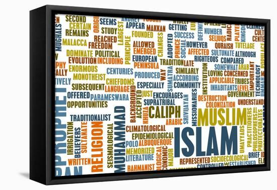 Islam or Muslim Religion as a Concept-kentoh-Framed Stretched Canvas