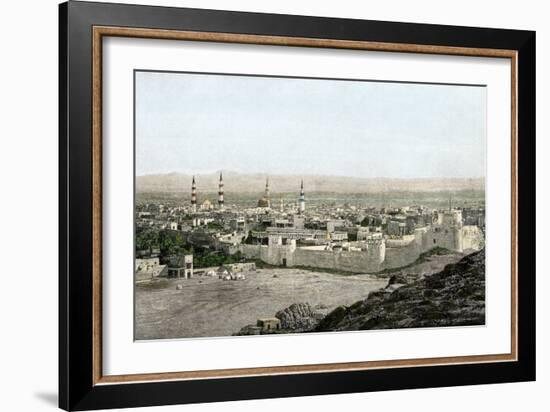 Islamic Holy City of Medina in Arabia, 1800s-null-Framed Giclee Print