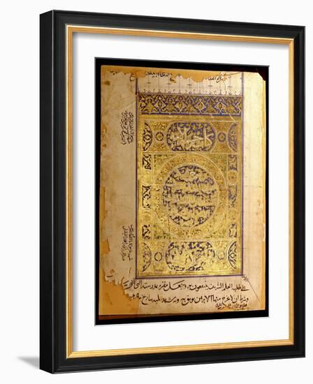 Islamic manuscript leaf-Werner Forman-Framed Giclee Print