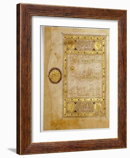 Islamic manuscript leaf-Werner Forman-Framed Giclee Print