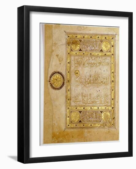 Islamic manuscript leaf-Werner Forman-Framed Giclee Print