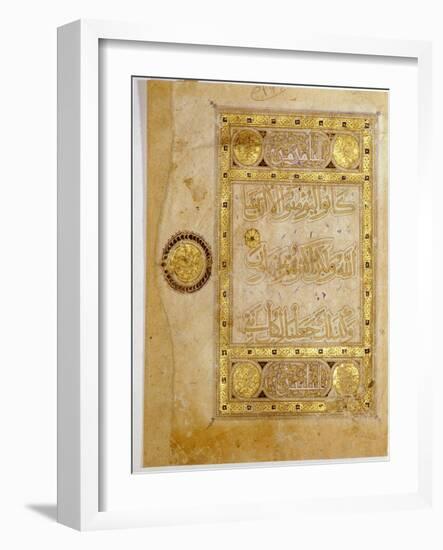 Islamic manuscript leaf-Werner Forman-Framed Giclee Print