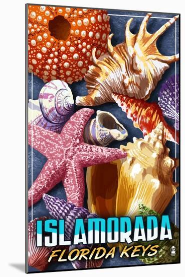 Islamorada, Florida Keys - Shells-Lantern Press-Mounted Art Print