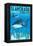 Islamorada, Florida Keys - Tiger Shark-Lantern Press-Framed Stretched Canvas