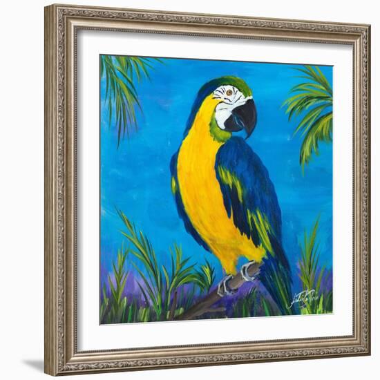 Island Birds Square II-Julie DeRice-Framed Art Print