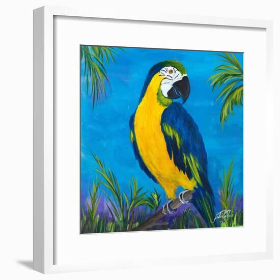 Island Birds Square II-Julie DeRice-Framed Art Print