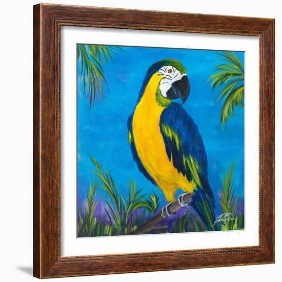 Island Birds Square II-Julie DeRice-Framed Art Print