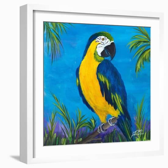 Island Birds Square II-Julie DeRice-Framed Art Print