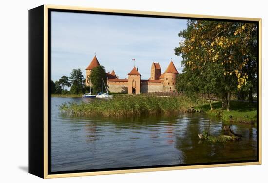Island Castle of Trakai Near Vilnius, Lithuania, Europe-Bruno Morandi-Framed Premier Image Canvas