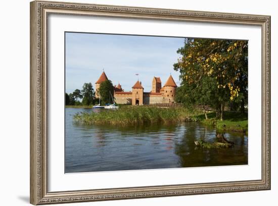 Island Castle of Trakai Near Vilnius, Lithuania, Europe-Bruno Morandi-Framed Photographic Print