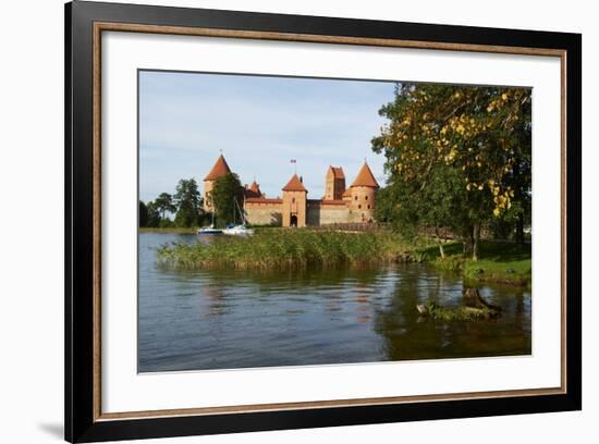 Island Castle of Trakai Near Vilnius, Lithuania, Europe-Bruno Morandi-Framed Photographic Print