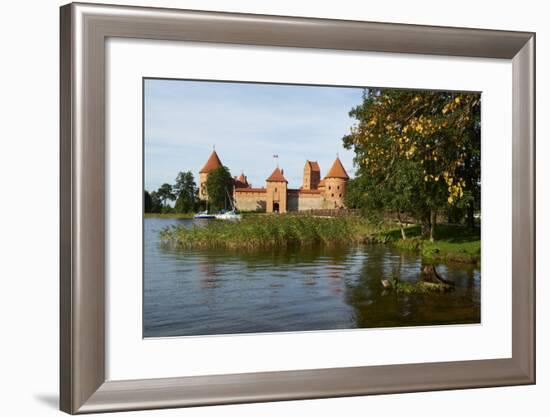 Island Castle of Trakai Near Vilnius, Lithuania, Europe-Bruno Morandi-Framed Photographic Print