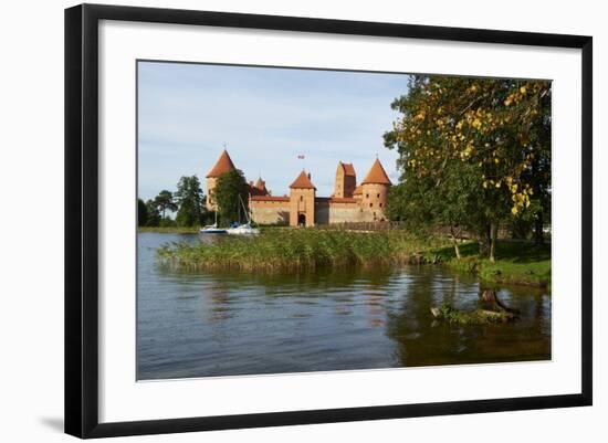 Island Castle of Trakai Near Vilnius, Lithuania, Europe-Bruno Morandi-Framed Photographic Print