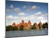 Island Castle on Lake Galve, Trakai Historical National Park, Trakai, Lithuania-Walter Bibikow-Mounted Photographic Print