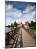 Island Castle on Lake Galve, Trakai Historical National Park, Trakai, Lithuania-Walter Bibikow-Mounted Photographic Print