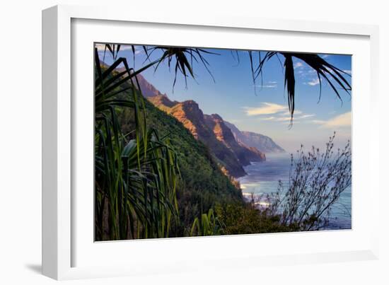 Island Experience, Hiking the Na Pali Coast, Kauai, Hawaii-Vincent James-Framed Photographic Print