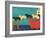 Island Ferry Champlain Black Yellow-Stephen Huneck-Framed Giclee Print