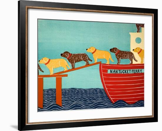 Island Ferry Nan Choc Yellow-Stephen Huneck-Framed Giclee Print