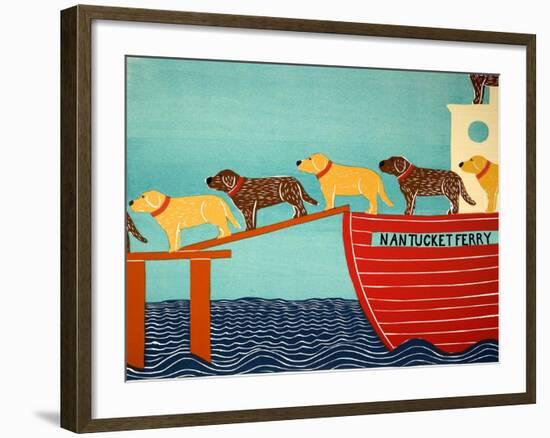 Island Ferry Nan Choc Yellow-Stephen Huneck-Framed Giclee Print