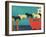 Island Ferry Nantucket Black Yellow-Stephen Huneck-Framed Giclee Print