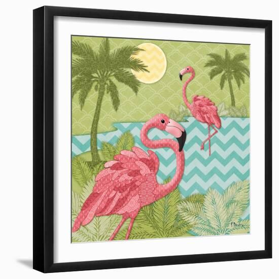 Island Flamingo I-Paul Brent-Framed Art Print
