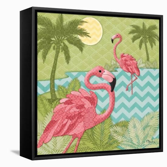 Island Flamingo I-Paul Brent-Framed Stretched Canvas