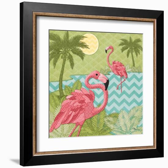 Island Flamingo I-Paul Brent-Framed Art Print