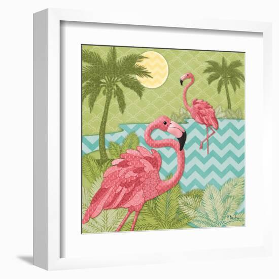 Island Flamingo I-Paul Brent-Framed Art Print