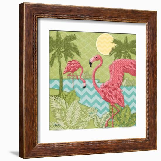 Island Flamingo II-Paul Brent-Framed Art Print