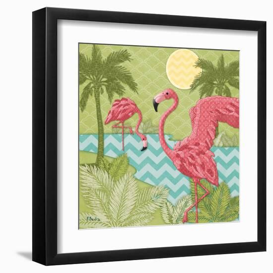 Island Flamingo II-Paul Brent-Framed Art Print