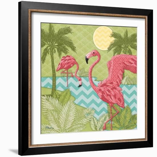 Island Flamingo II-Paul Brent-Framed Art Print