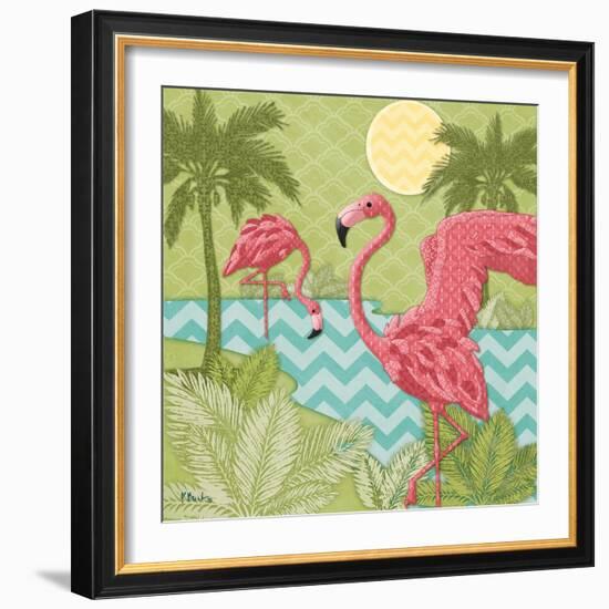 Island Flamingo II-Paul Brent-Framed Art Print